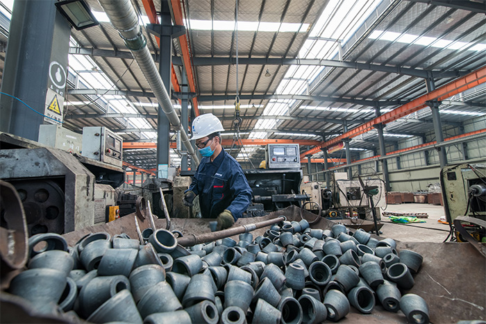 上饶网架配件-锥头加工车间